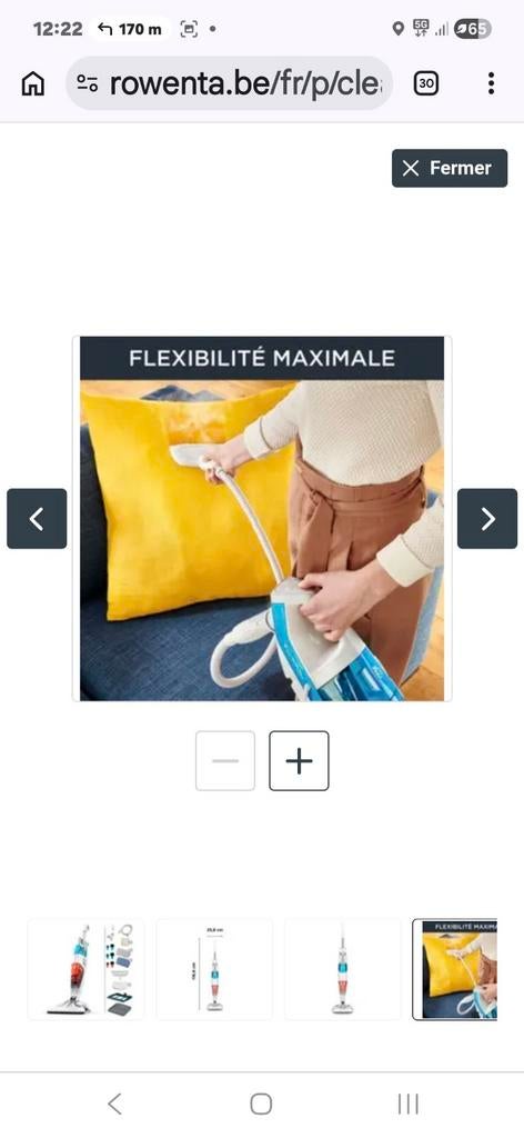 Rowenta nettoyeur vapeur  aspirateur, Electroménager, Vapeurs, Enlèvement, Neuf, Nettoyeur à vapeur