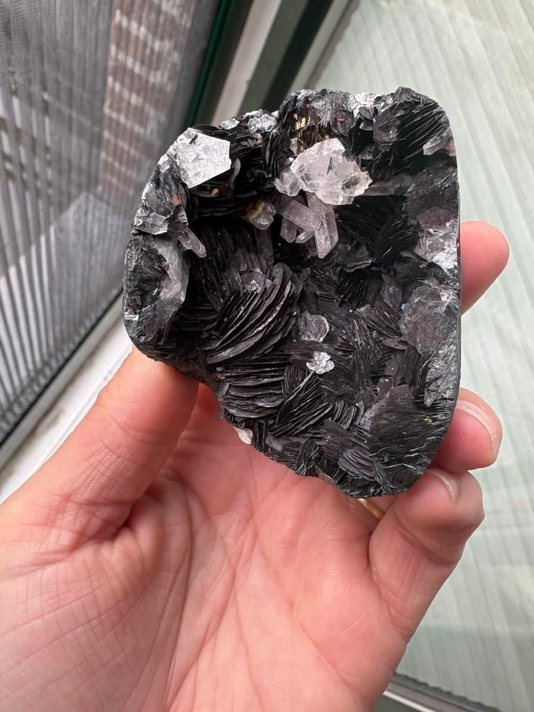 Spécularite avec quartz 240gr, Collections, Minéraux & Fossiles, Enlèvement