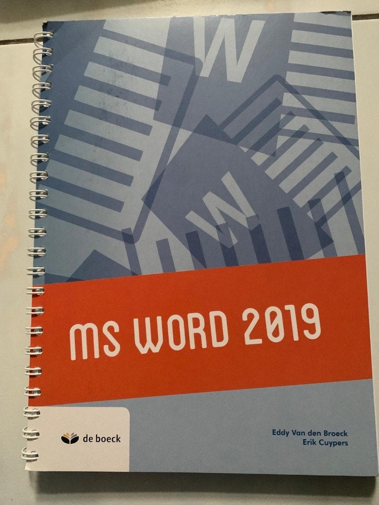 MS WORD 2019, Boeken, Ophalen, Gelezen, Overige niveaus, De Boeck