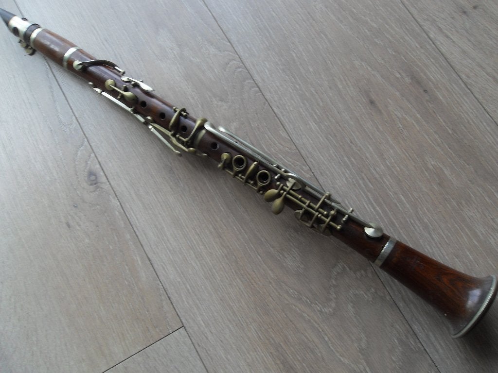 J.B.Albert klarinet, Muziek en Instrumenten, Ophalen of Verzenden, Gebruikt, Hout, A-klarinet