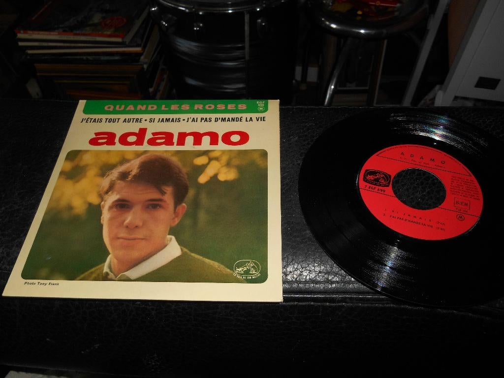 45T 4 pistes ADAMO " Quand les roses...", Enlèvement ou Envoi