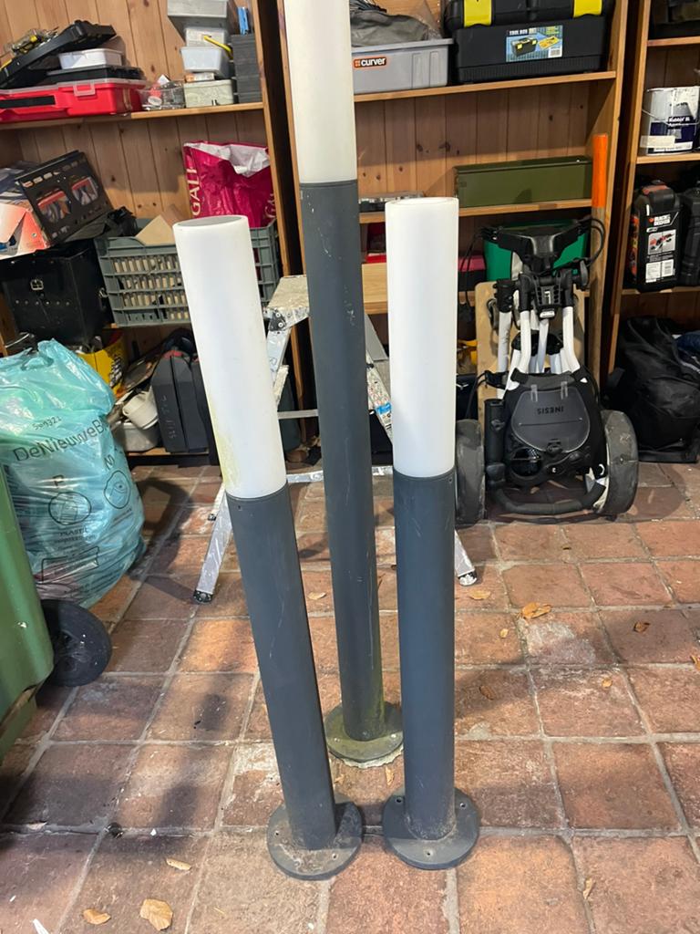 Buitenlampen led, Tuin en Terras, Buitenverlichting, Ophalen, Kunststof, Gebruikt, Staande lamp