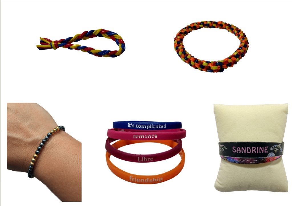 10 vintage fantasiearmbanden jaren 90 (prijs 0,50€/1€/2€/3€), Ophalen, Overige materialen, Armband