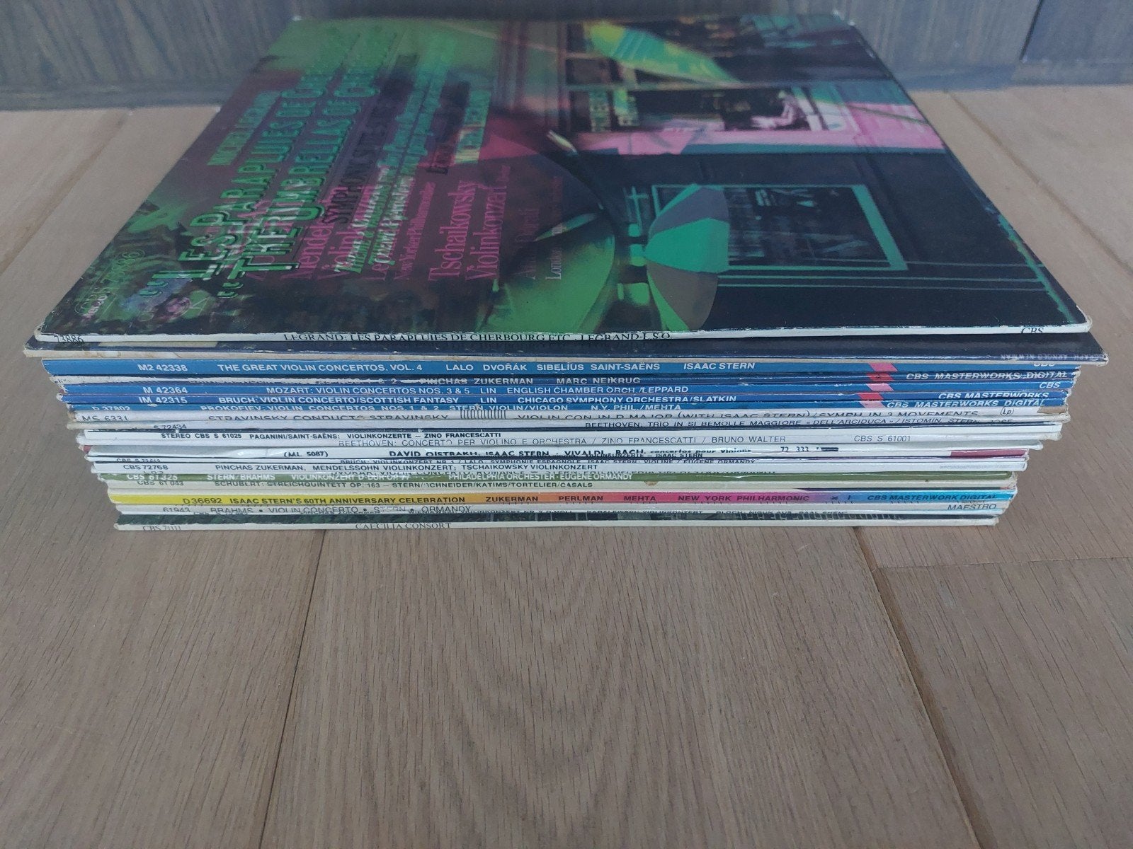 Lot Collectie Verzameling Klassieke Viool LP's op CBS, Enlèvement ou Envoi, Utilisé, Musique de chambre, LP