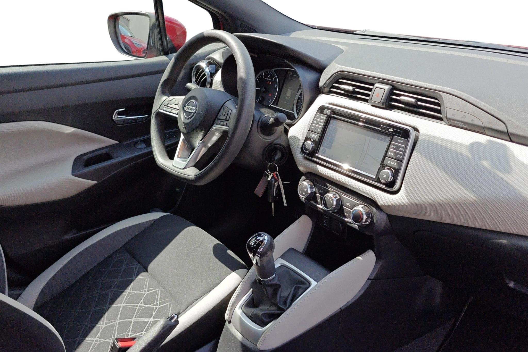 Nissan Micra 1.0L 52kW Acenta + Tech Pack - 2 ans KARE incl, Autos, Rouge, Achat, Euro 6, Electronic Stability Program (ESP)