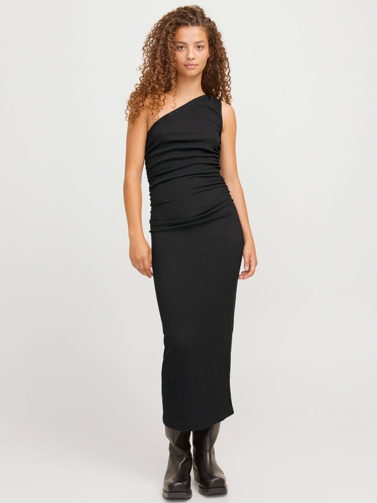 Zwarte asymmetrische strakke jurk, Kleding | Dames, Jurken, Ophalen, Zwart, Zo goed als nieuw, Knielengte