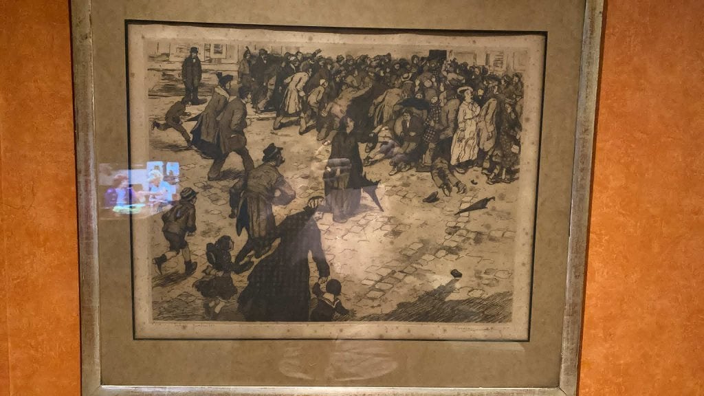 ets, Antiek en Kunst, Kunst | Etsen en Gravures, Ophalen, Ets