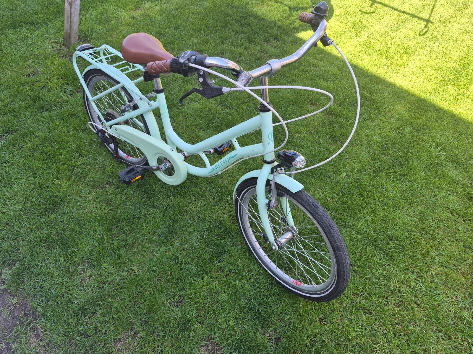 20" meisjesfiets, Fietsen en Brommers, Ophalen, Minder dan 10 versnellingen, Gebruikt, Velgrem