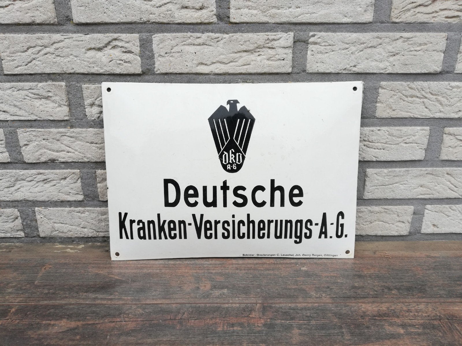 Emaille bord DKV, Enlèvement ou Envoi