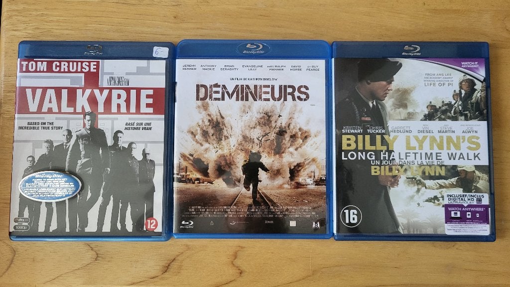 Lot Blu-Ray films de guerre, CD & DVD, Enlèvement, Film, Blu-ray, Drame