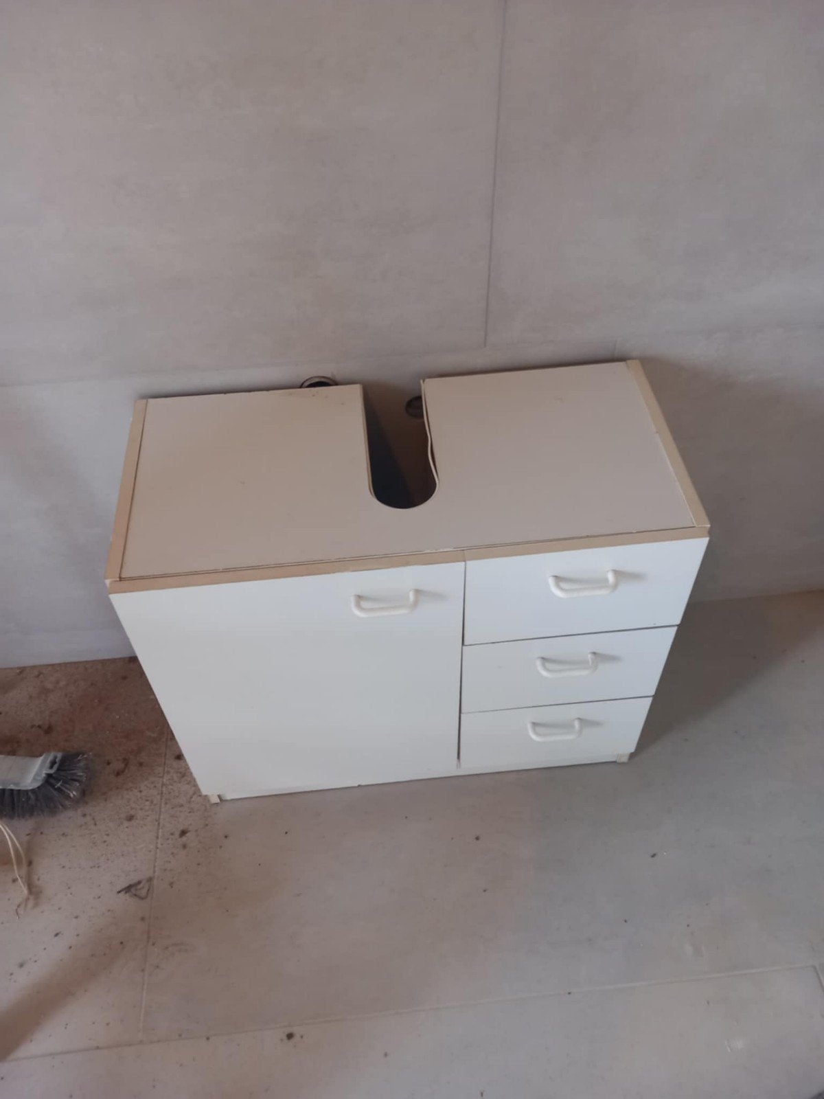 Meuble salle de bain sous evier, Enlèvement