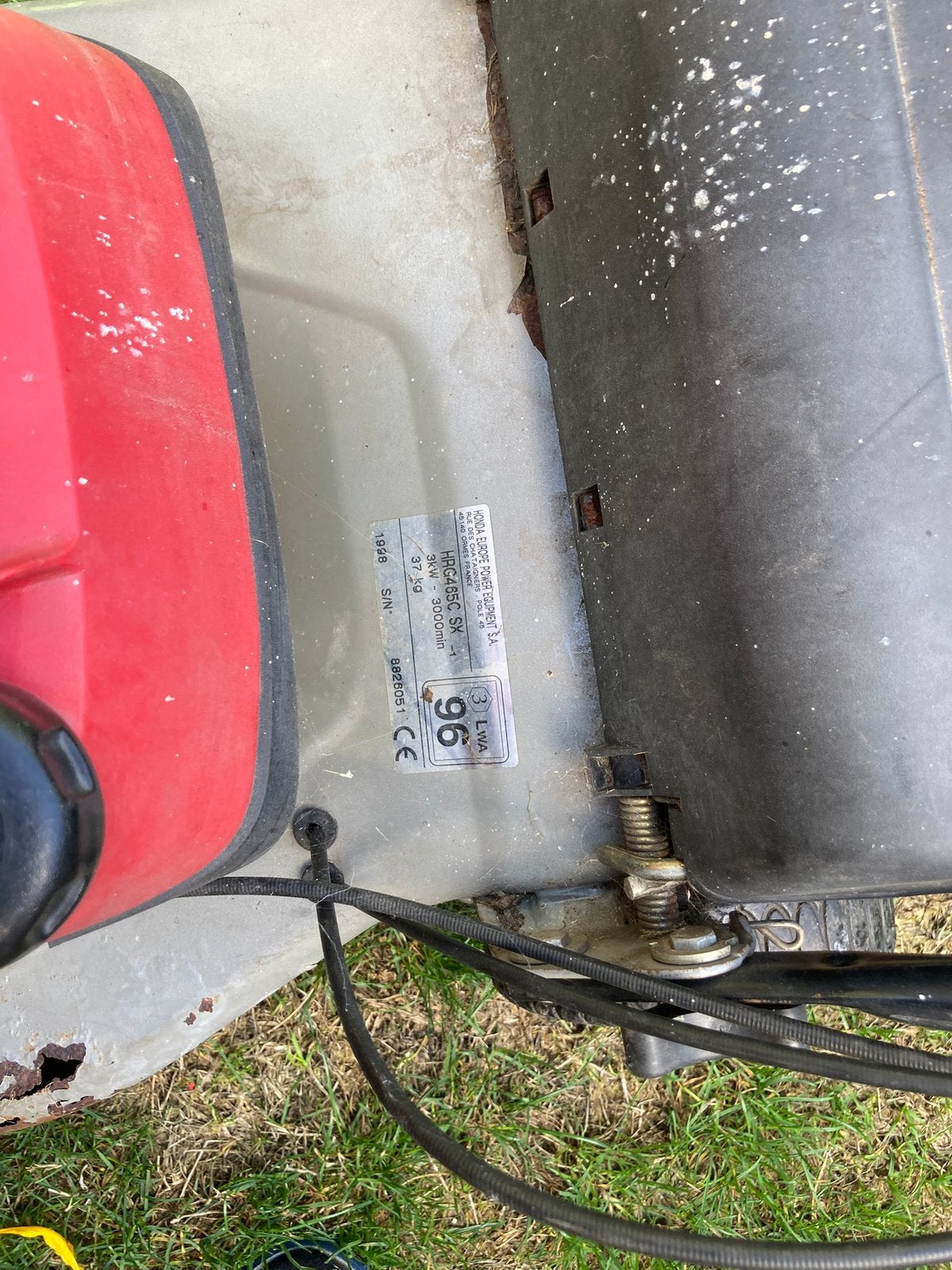 Honda grasmaaier, Ophalen, Gebruikt, Opvangbak, Benzine-grasmaaier