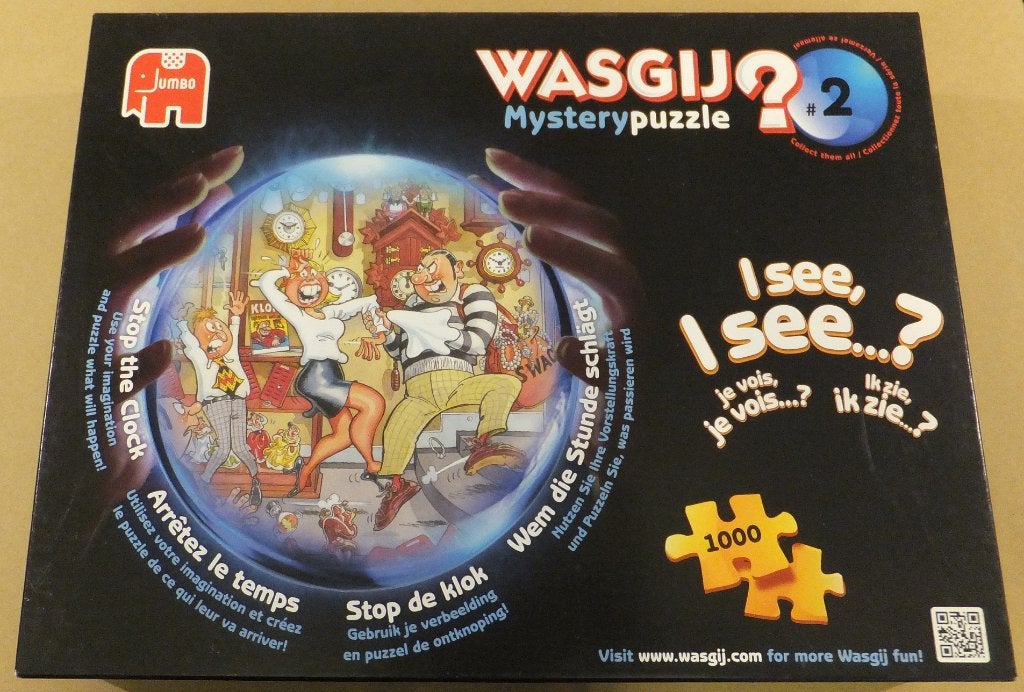 Puzzel - Jumbo 1000 - Wasgij Mystery 2, Stop the Clock, Verzenden, 500 t/m 1500 stukjes, Gebruikt, Legpuzzel
