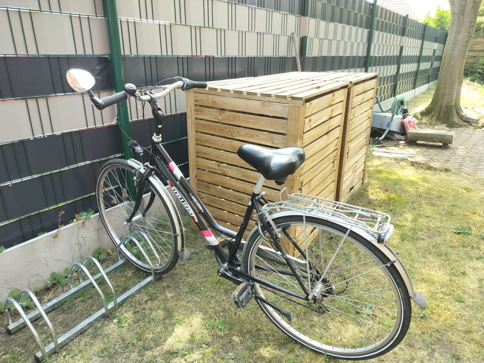 Damesfiets, Ophalen