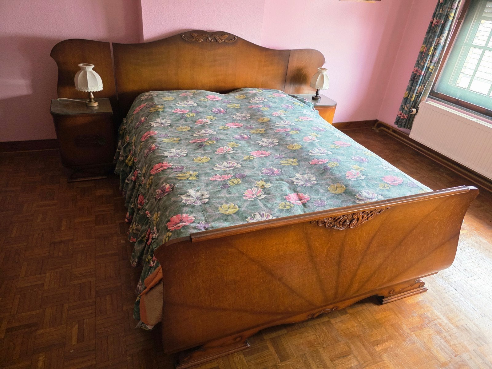 Chambre à coucher vintage Art Déco / Années 50 complète 3pcs, Huis en Inrichting, Slaapkamer | Complete slaapkamers, Ophalen
