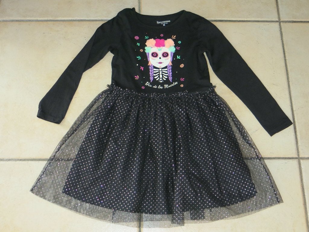 Een leuk Halloweenkleedje, 113-119cm, als nieuw, Kinderen en Baby's, Ophalen, Zo goed als nieuw, Meisje, Jurk of Rok