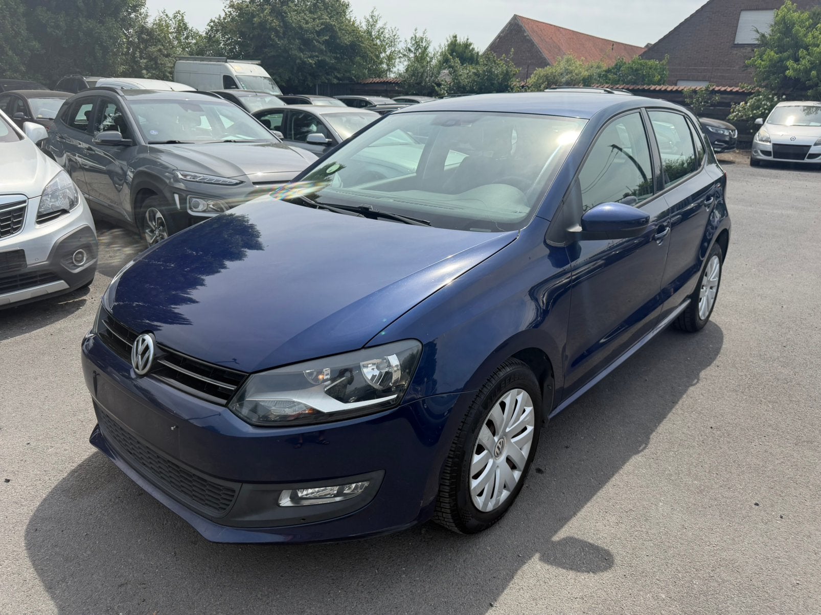 VW POLO DIESEL 1.6 EU5, Euro 5, Stof, Blauw, 1198 cc
