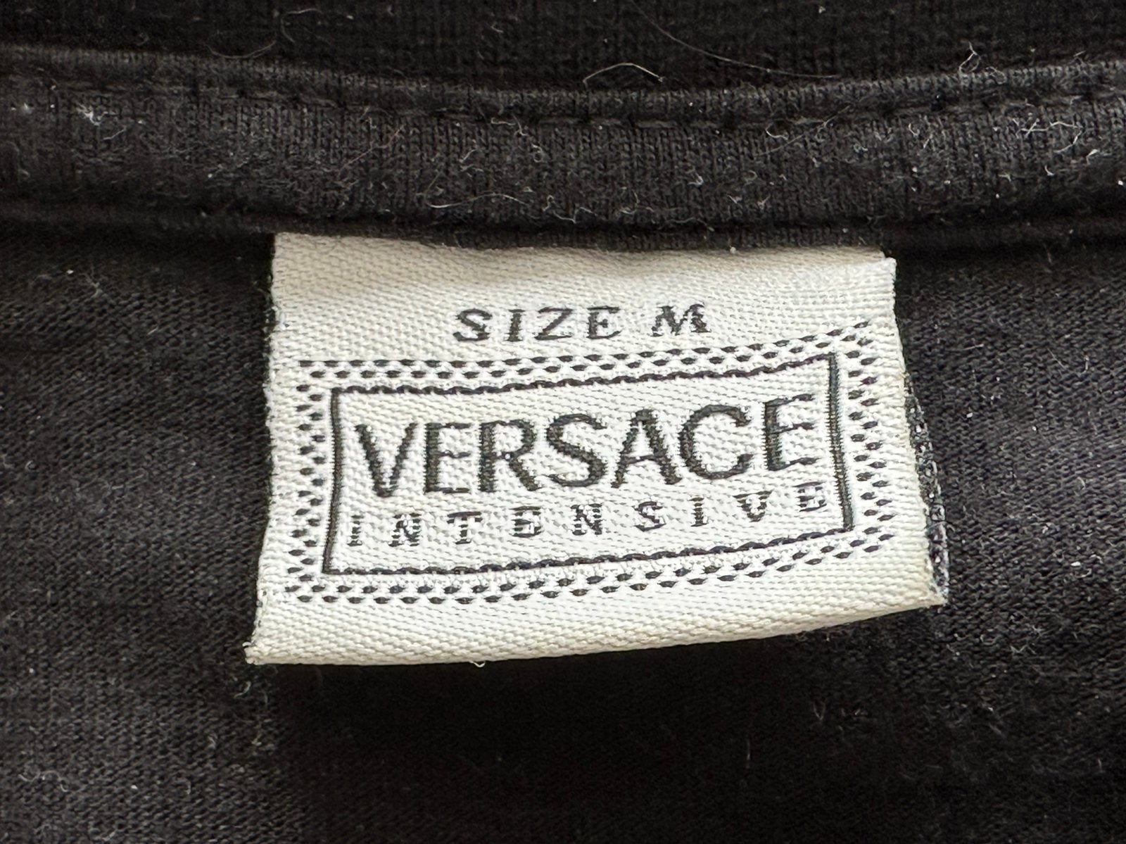 Exclusieve zomer t shirt Versace, Kleding | Heren, Ophalen of Verzenden, Zo goed als nieuw, Maat 48/50 (M), Zwart