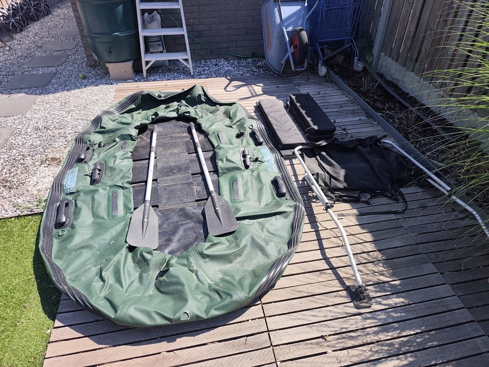 Rubberboot/karperboot met elektromotor, Watersport en Boten, Ophalen