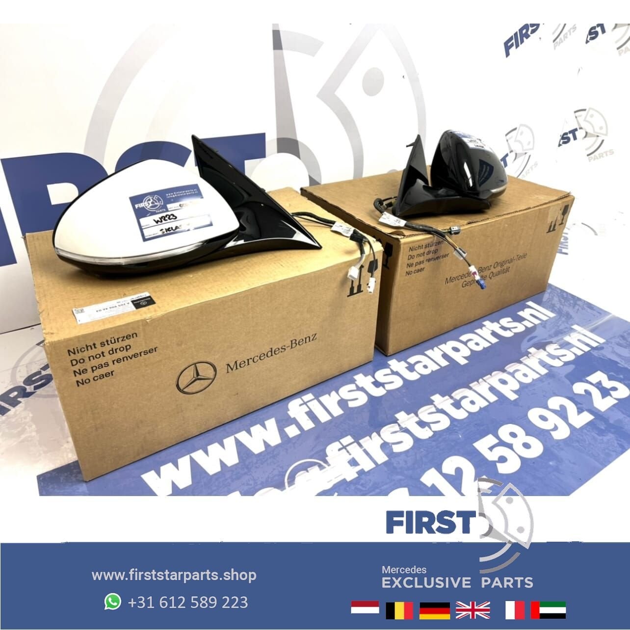 W223 S klasse S63 AMG VOL OPTIE SPIEGEL SET LINKS + RECHTS Z, Auto-onderdelen, Gebruikt, -, Ophalen of Verzenden, -