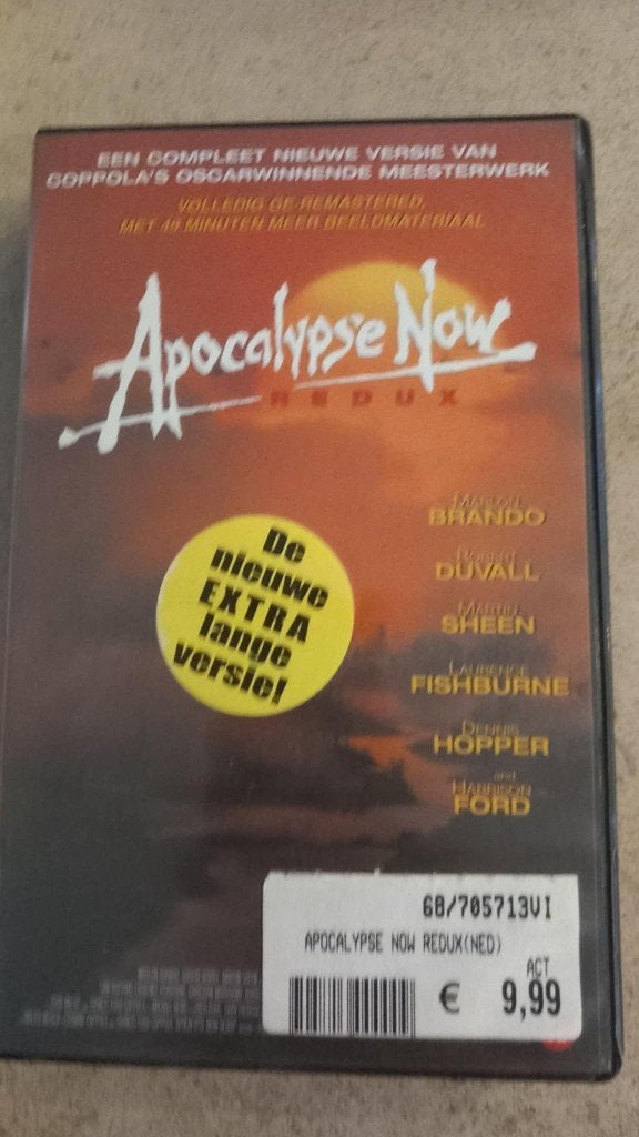 Apocalypse Now VHS remastered, Ophalen of Verzenden, Zo goed als nieuw, Drama