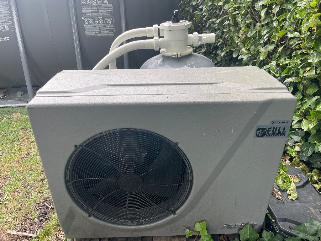 Warmtepomp 12kW Poolex + zandfilter, Enlèvement, Utilisé, Chauffage