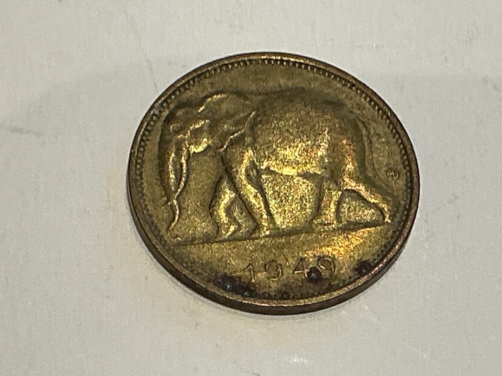 Congo belge 1 franc 1949, Enlèvement ou Envoi