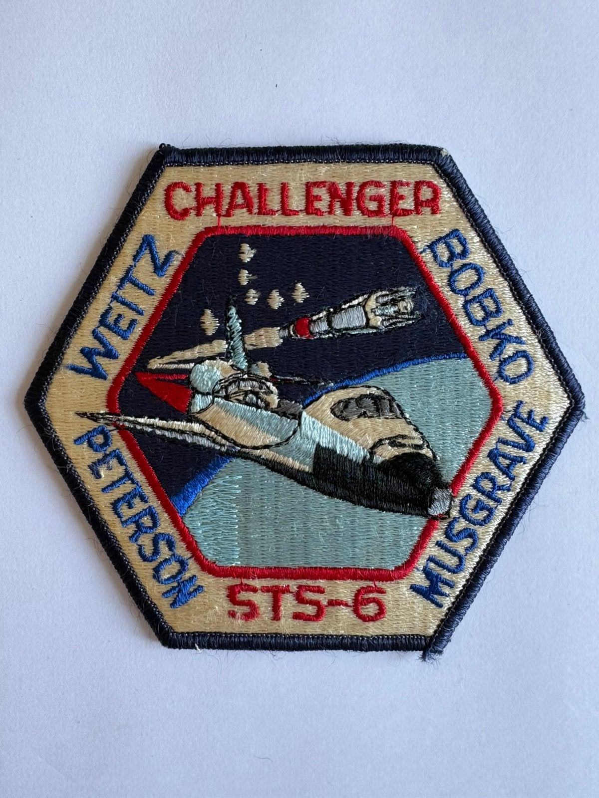NASA STS-6 Challenger-patch, Ophalen of Verzenden, Zo goed als nieuw