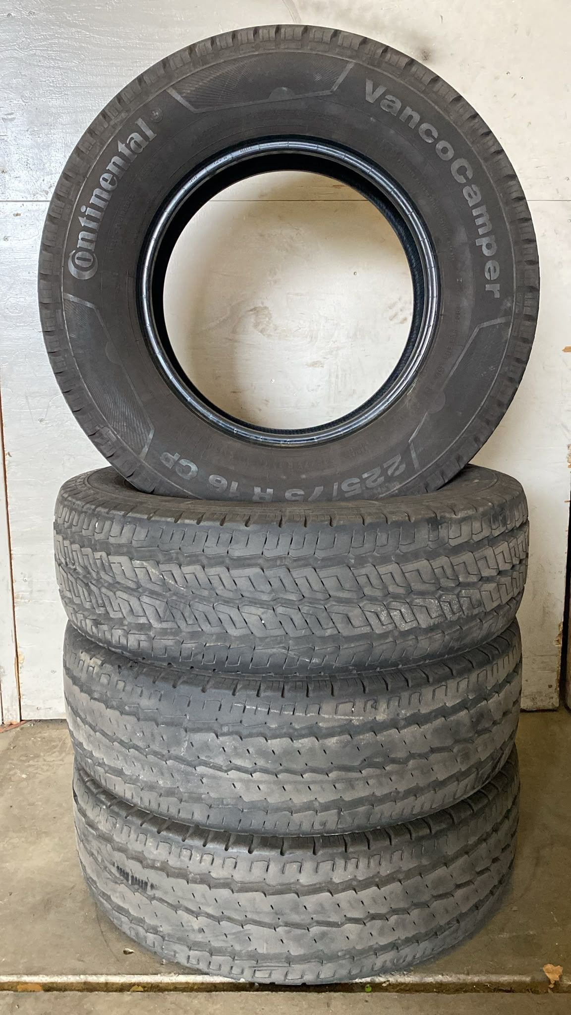 225/75R16 CP 116R Continental VanCoCamper Zomer banden - Set, Gebruikt, -, -, Ophalen of Verzenden