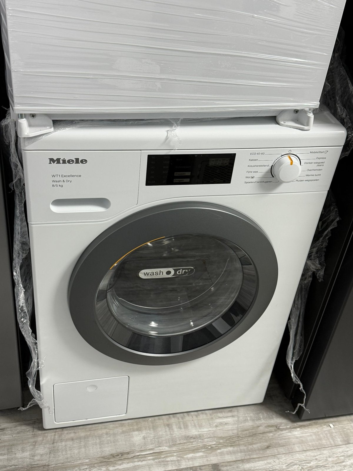 Miele WTD165 WPM was-droogcombinatie A++ Zo Goed Als Nieuw, Elektronische apparatuur, 1200 tot 1600 toeren, 8 tot 10 kg, Energieklasse A of zuiniger