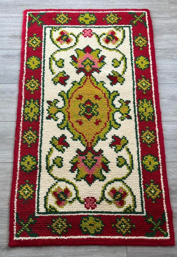 Vintage Smyrna tapijt 120x70, Huis en Inrichting, Ophalen, Zo goed als nieuw