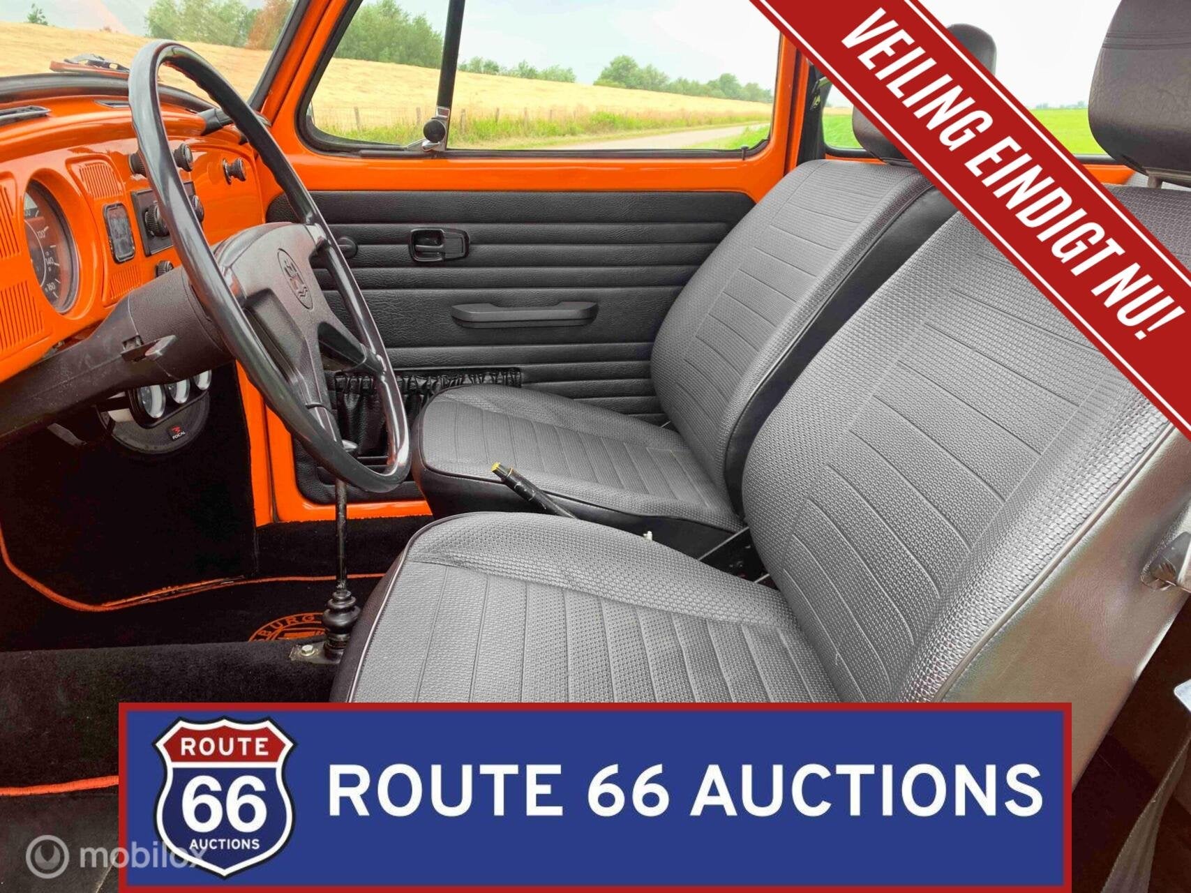 Volkswagen Beetle | 1972 | Route 66 Auctions, Auto's, Volkswagen, Zwart, Bedrijf, Handgeschakeld