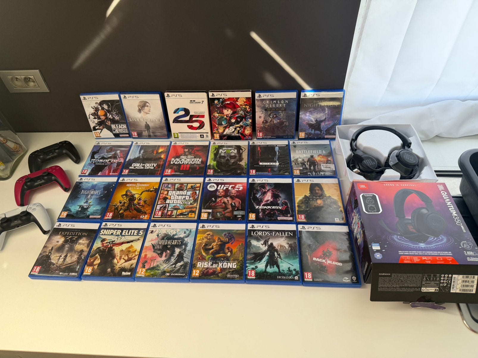 Playstation 5 games controllers en headset te koop, Enlèvement ou Envoi, Comme neuf