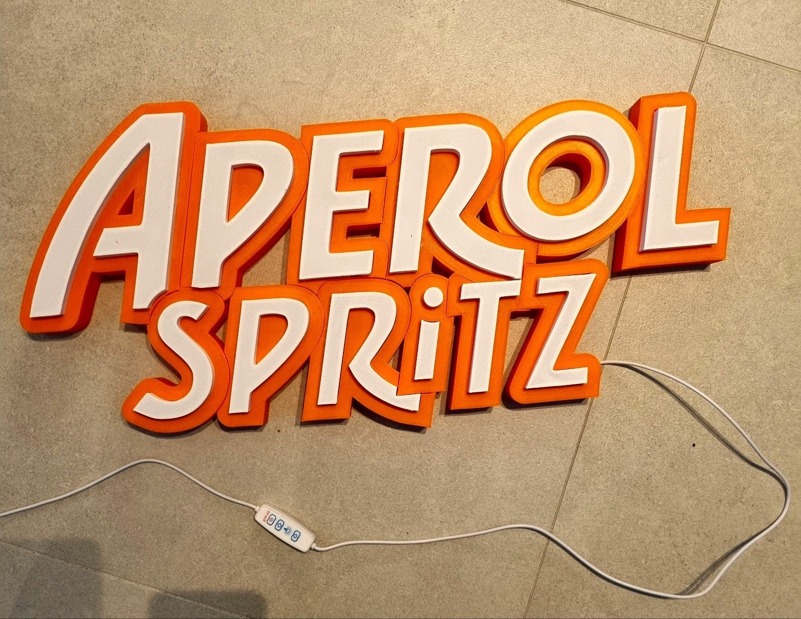 aperol spritz light box, Kunststof, LED, Nieuw, Ophalen of Verzenden