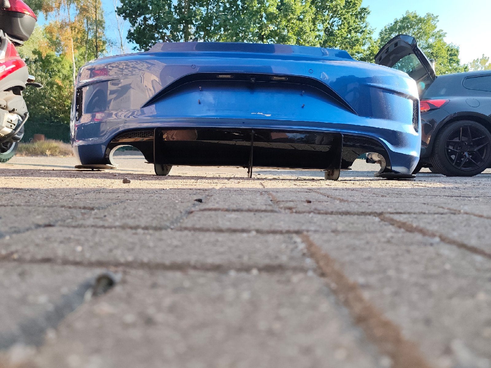 Originele VW Scirocco facelift R achterbumper met extras te, Auto-onderdelen, Ophalen, Gebruikt, Bumper, Volkswagen