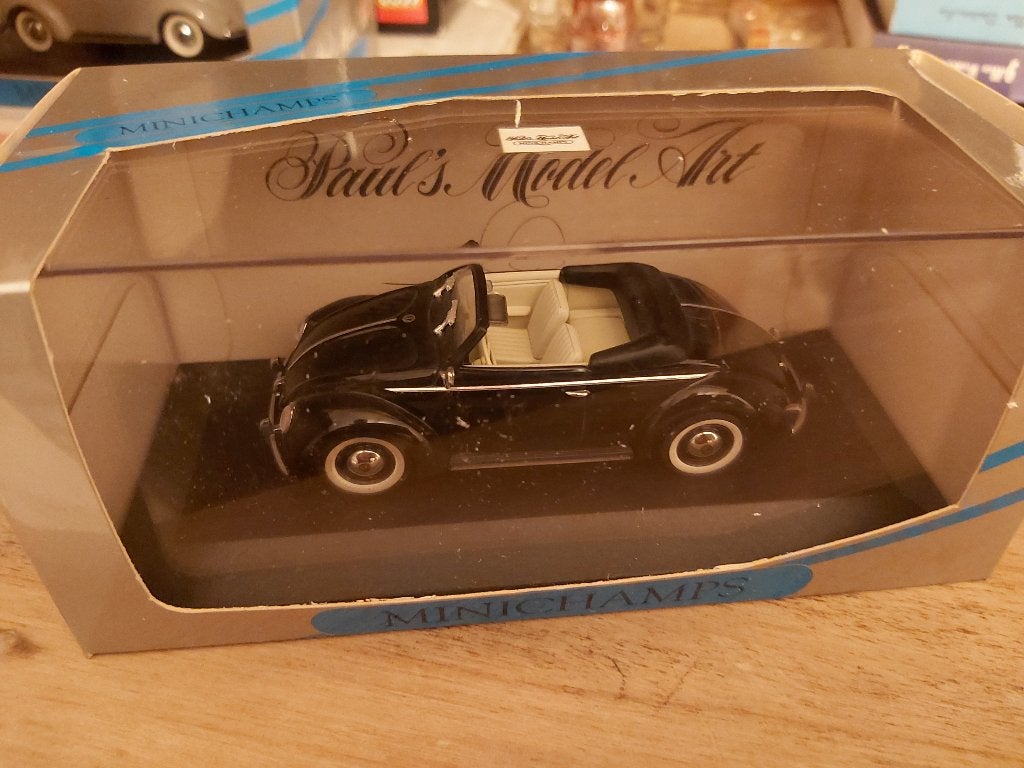 Minichamps VW Hebmüller Cabriolet Black 1/43, Enlèvement ou Envoi, Neuf, Voiture, MiniChamps