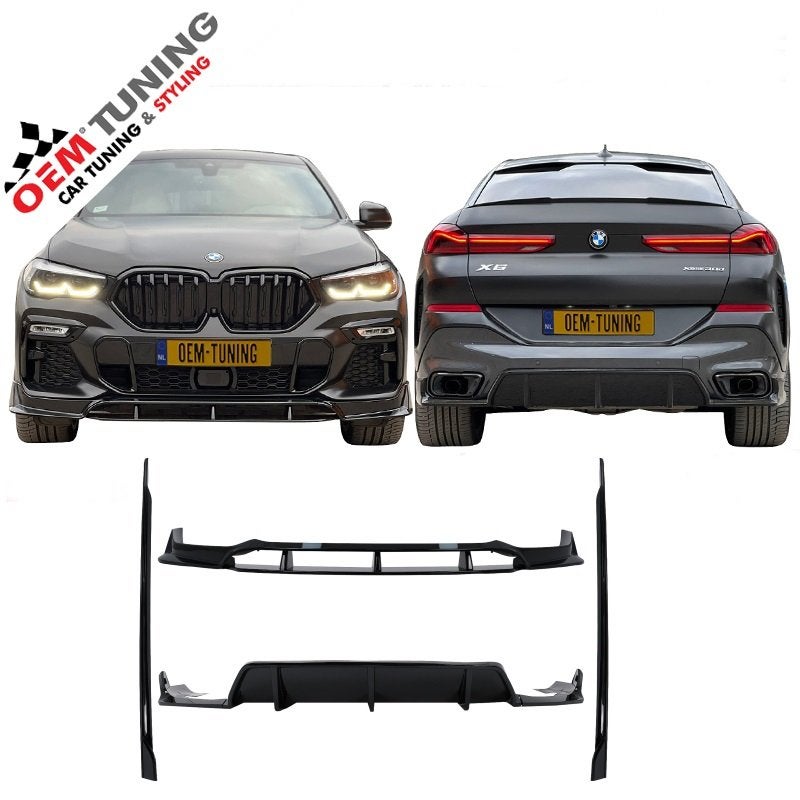 Aero Body Kit Geschikt voor BMW X6 G06| 19–23 | black knight, Nieuw, Ophalen of Verzenden, Bumper, BMW