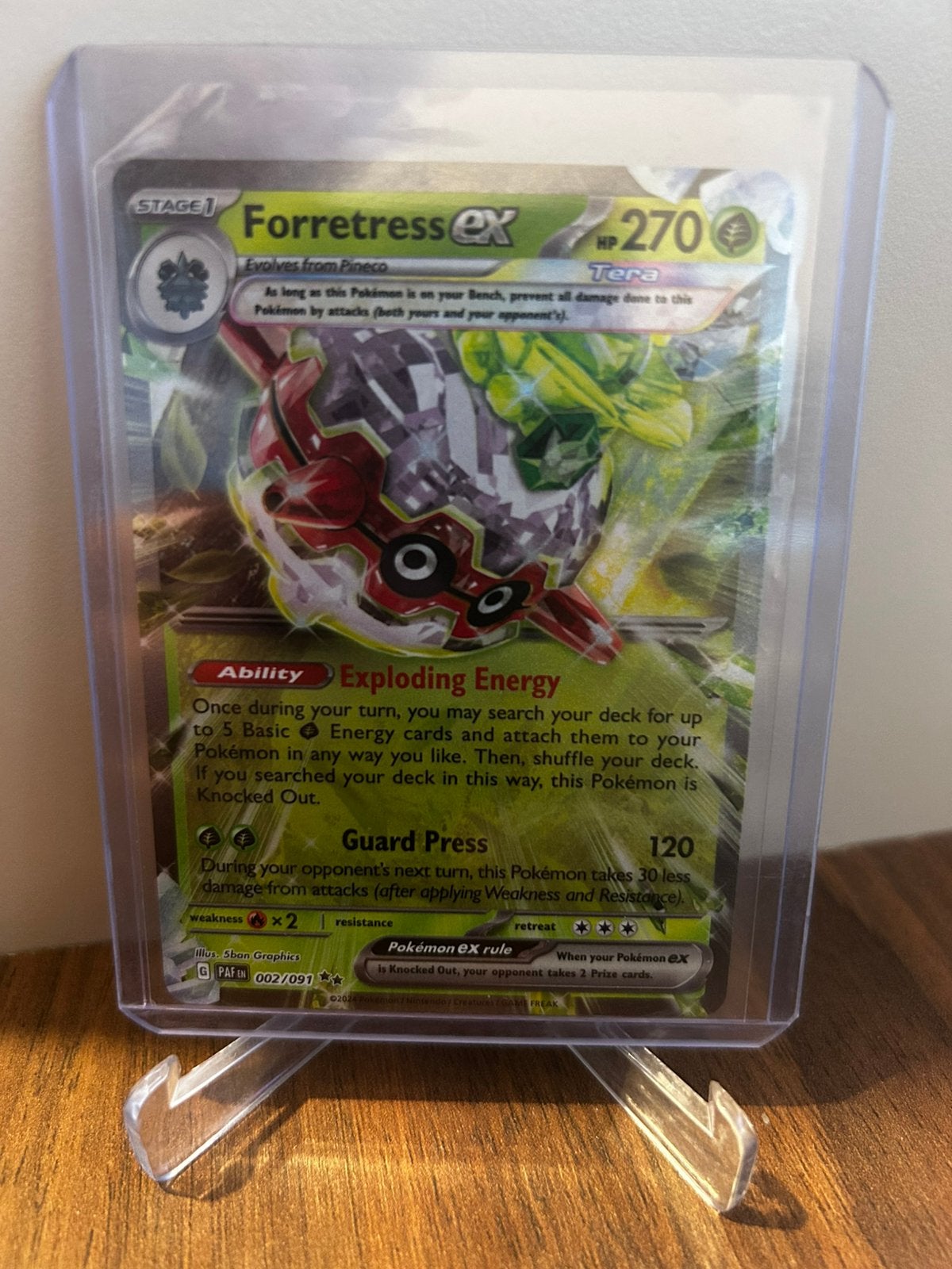 Pokemon forretress ex paldean fates, Enlèvement ou Envoi, Comme neuf, Booster