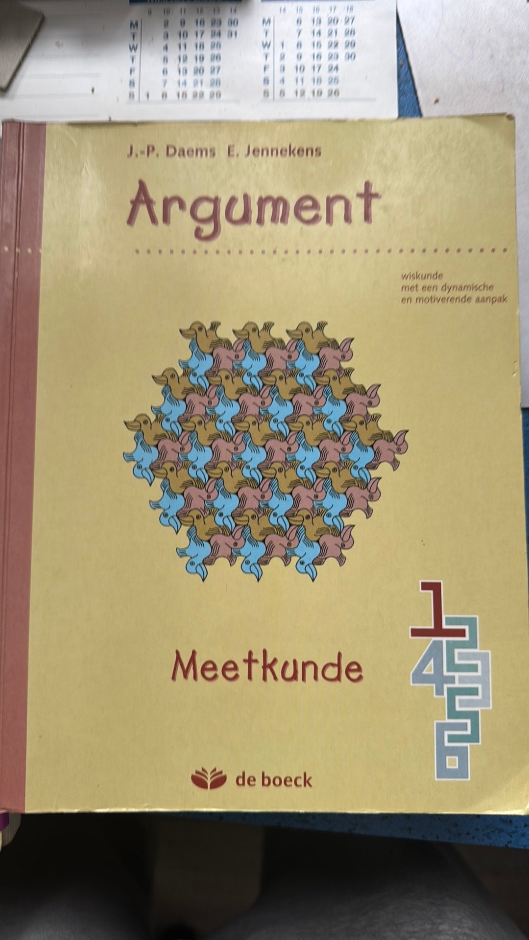 ARGUMENT 1 MEETKUNDE LEERBOEK, Enlèvement ou Envoi, Néerlandais
