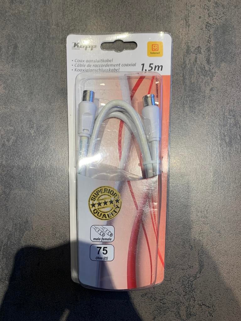 Câble de raccordement coaxial, Ophalen, Zo goed als nieuw