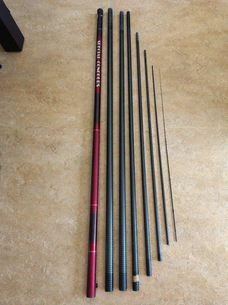 handhengel special concours 950 + 2 top sets, Ophalen, Zo goed als nieuw, Vaste hengel