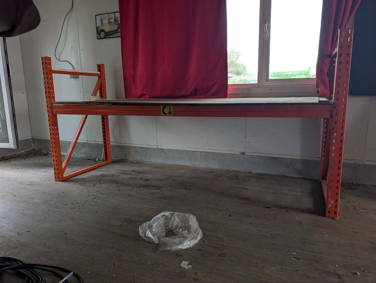rek of palletstelling, Ophalen
