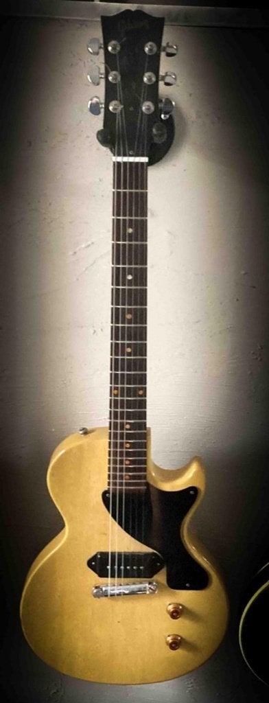GIBSON LP 57 Junior Yellow TV Custom Shop, Muziek en Instrumenten, Ophalen, Gebruikt, Solid body, Gibson