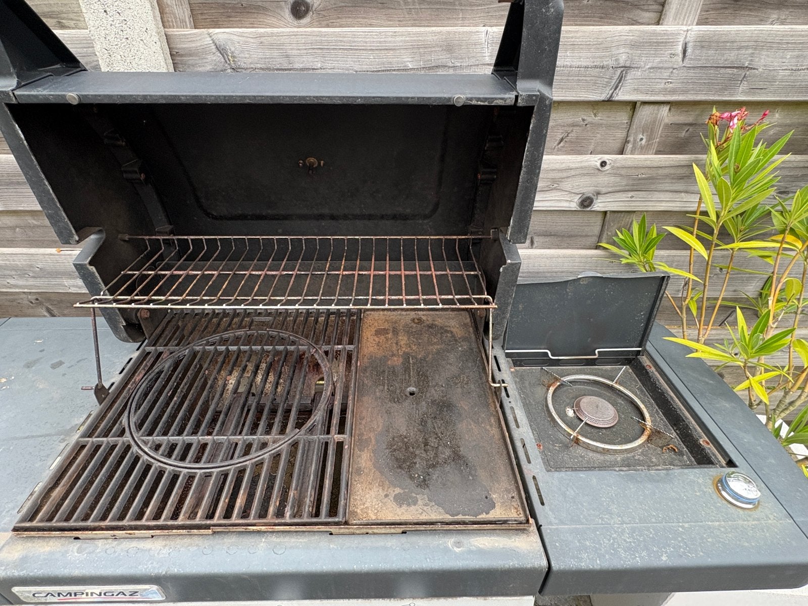 Bbq Campingaz op gas, Tuin en Terras, Ophalen, Gebruikt