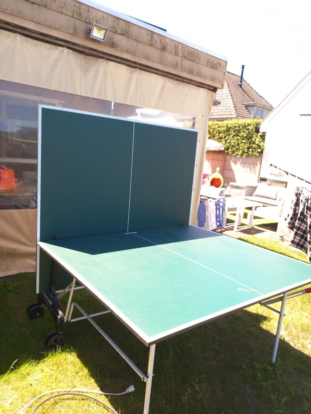 Kettler pingpong tafel. Heel goeie staat, Sport en Fitness, Ophalen, Zo goed als nieuw, Tafel Indoor, Verrijdbaar