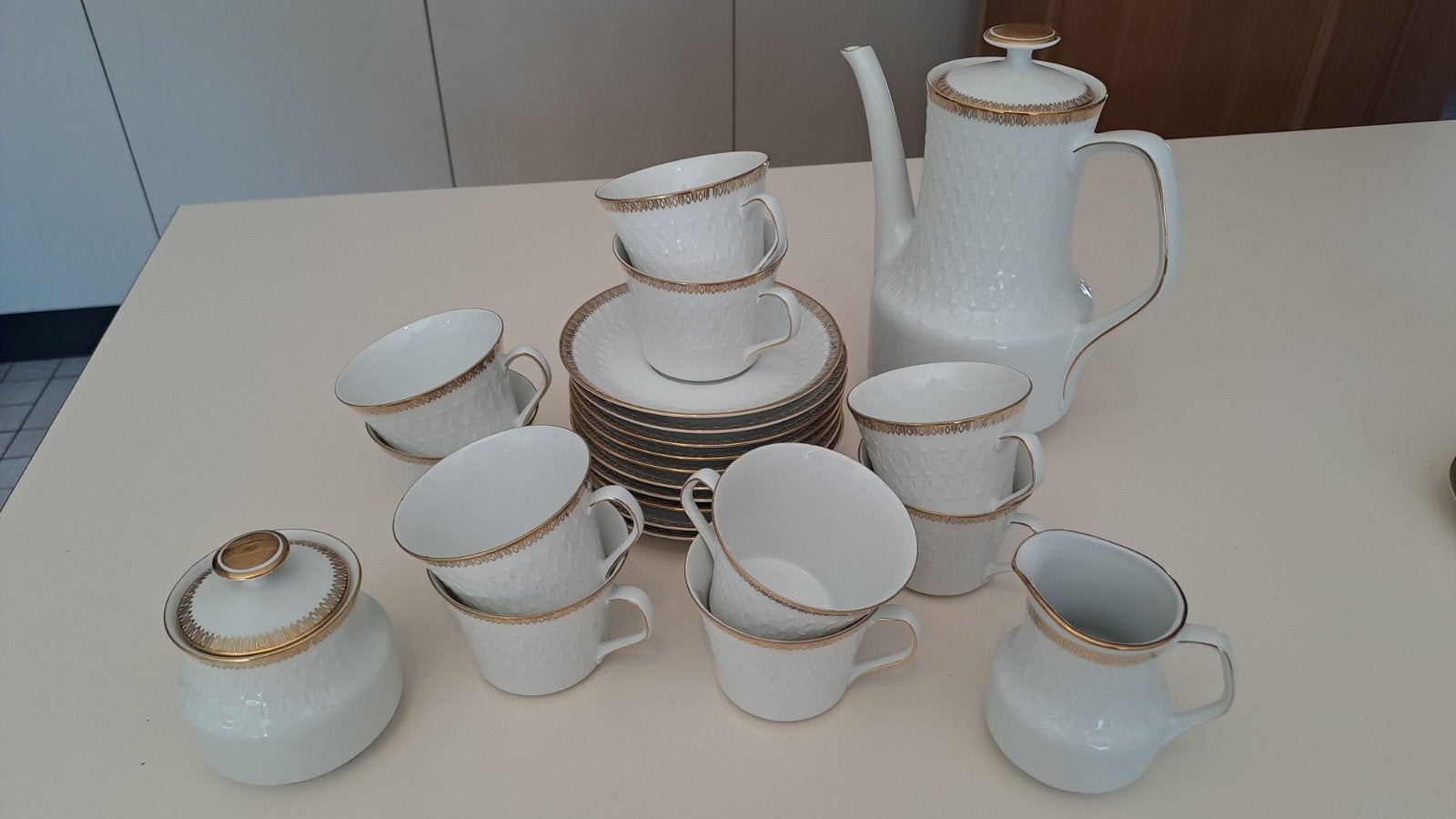 Service à café vintage complet Mitterteich Bavaria – 10 pers, Enlèvement