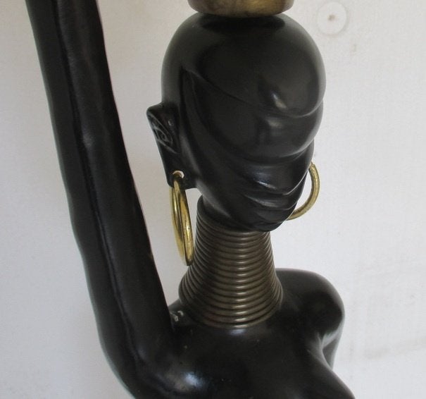 sculpture en bronze Hagenauer African Ndebele porteuse d'eau, Enlèvement