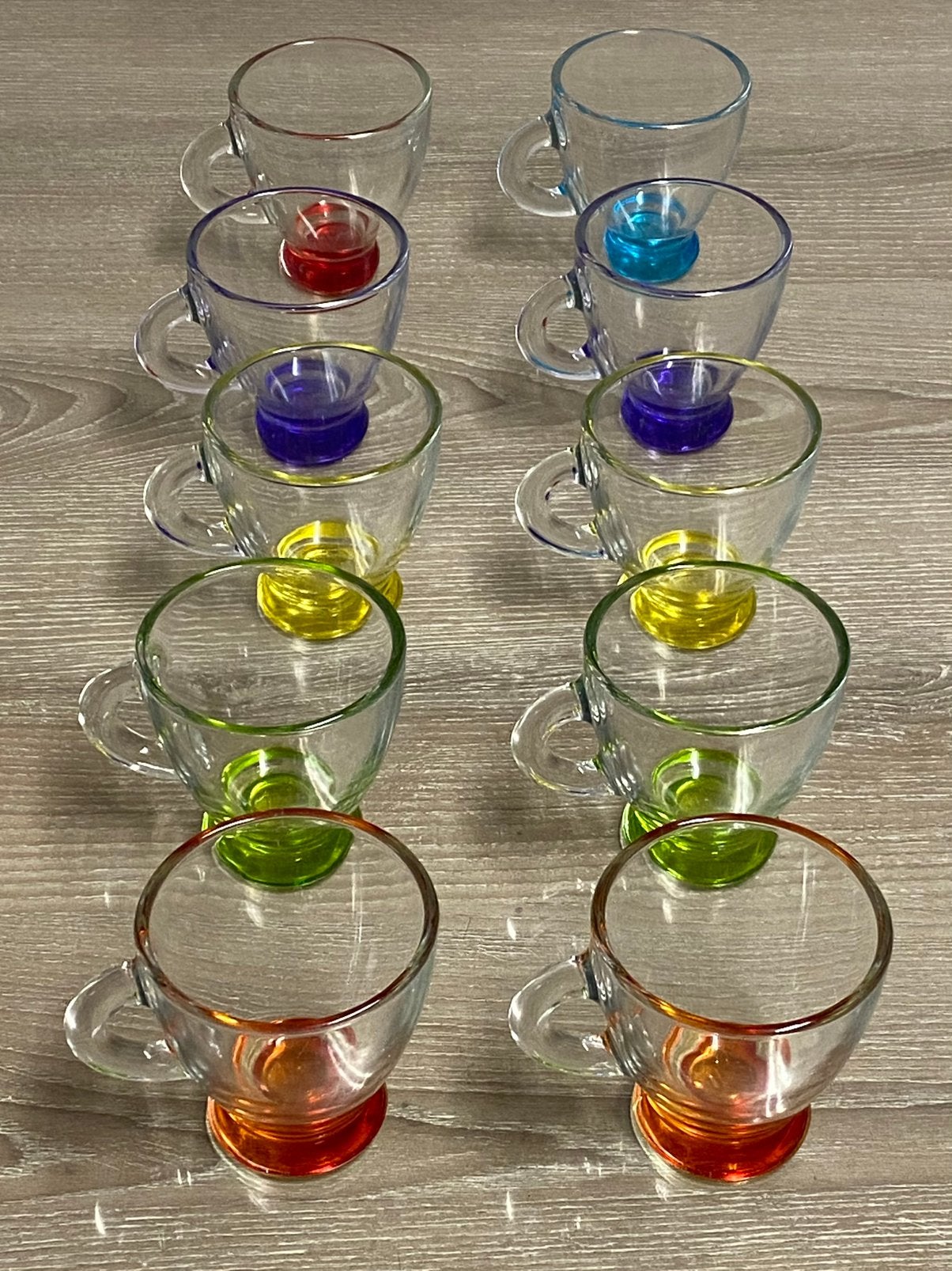 Lot de 10 tasses à café/thé en verre transparent, prix : 15€, Enlèvement ou Envoi, Comme neuf