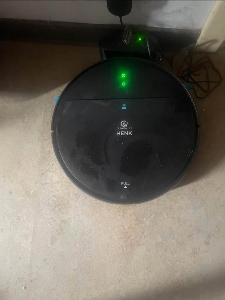 Cleanwise Henk robotstofzuiger met dweilfunctie, Ophalen, Reservoir, 1200 tot 1600 watt, Robotstofzuiger