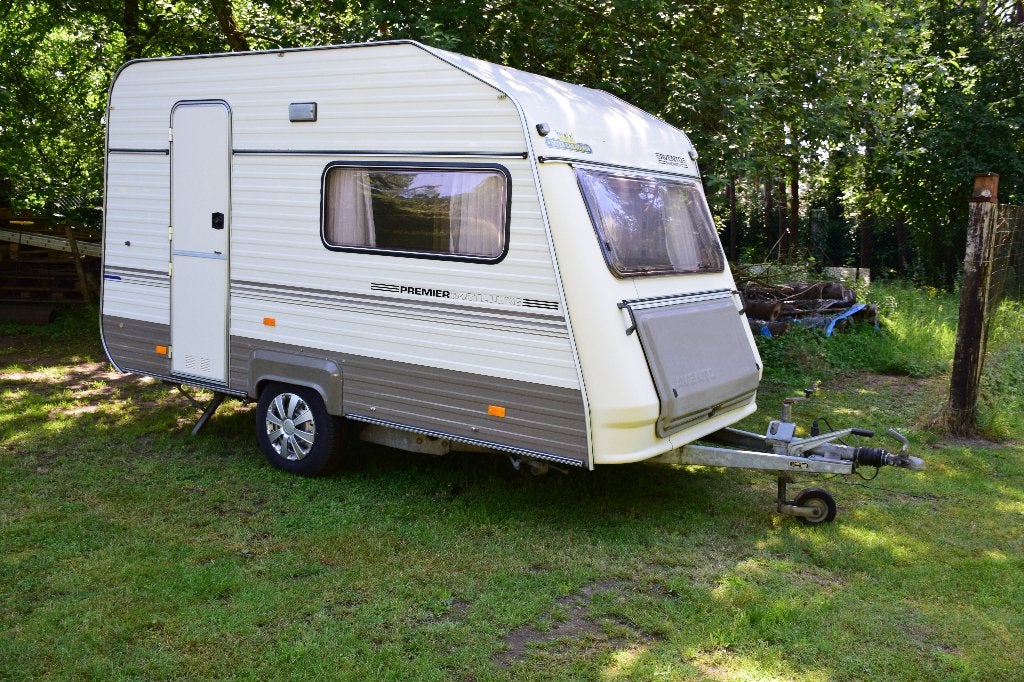 Avento Premier 345 luxe, Caravanes & Camping, Caravanes, Particulier, jusqu'à 2, 500 - 750 kg, Avento, jusqu'à 4 m, Antivol de remorque